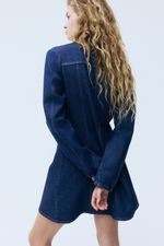 Джинсовое платье с расклешённой юбкой — длинные рукава - H&M
