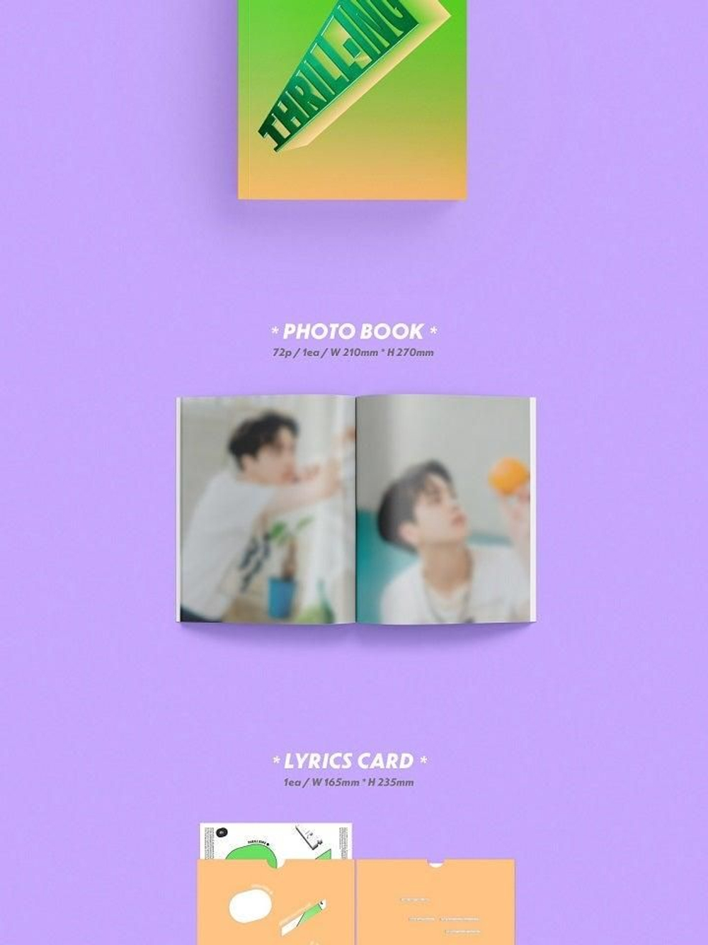 Альбом THE BOYZ - THRILL-ING 6th Mini Album RANDOM Version