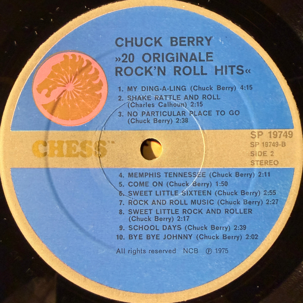 Chuck Berry - 20 Originale Rock'N' Roll Hits (Скандинавия 1975г.)