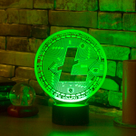3Д-светильник "LiteCoin" (Лайткоин)