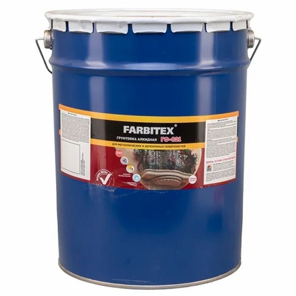 Грунт ГФ-021 FARBITEX серый 20 кг Грунт ГФ-021 FARBITEX серый 20 кг