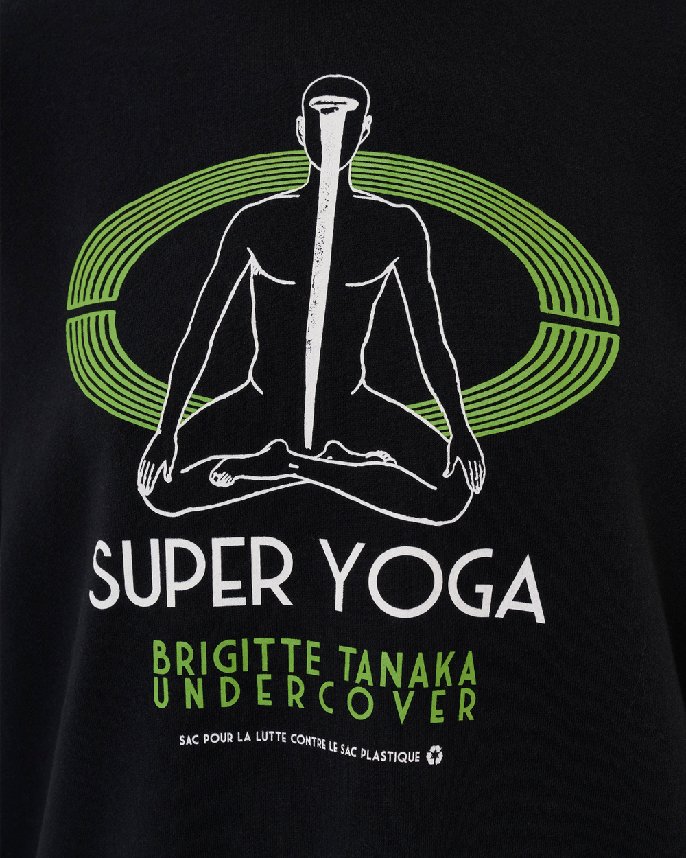 UNDERCOVER x BRIGITTE TANAKA СВИТШОТ ЧЕРНЫЙ SUPER YOGA