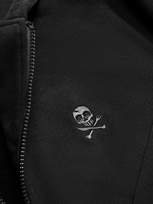 Худи Logo на молнии черный - фото 6