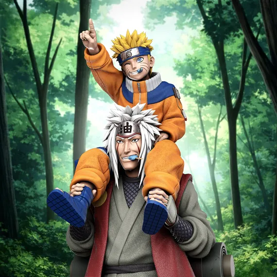 Jiraiya x Naruto - Naruto