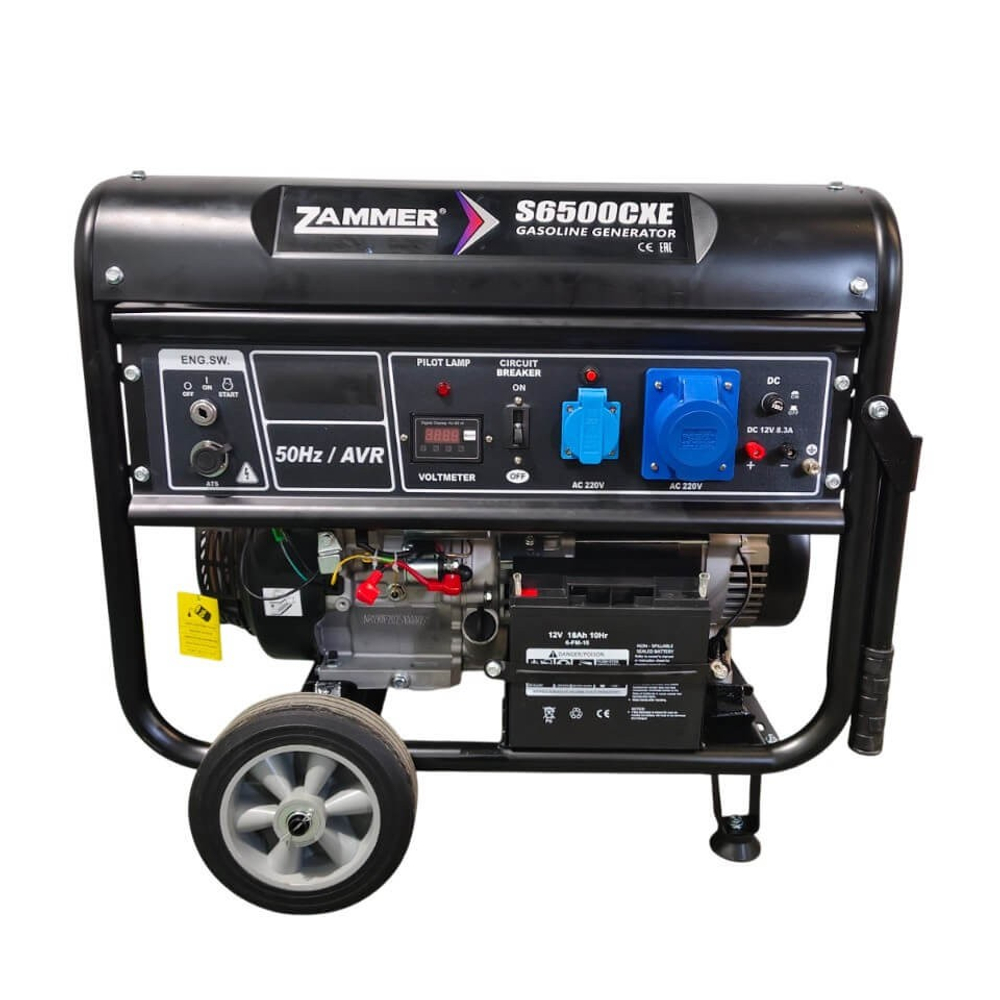 Бензиновый генератор Zammer S6500CXE