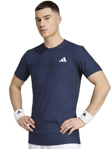 Мужская теннисная футболка Adidas Climacool+ Freelift - legend ink