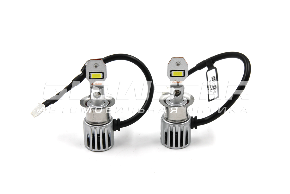 Cветодиодные лампы H3 Sariti V2 с вентилятором, 5500К, 12V, 45W Customizet-Grad (комплект, 2шт)