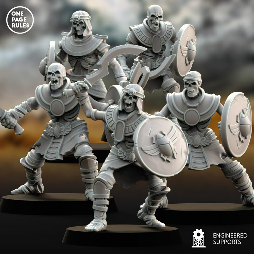 Grand Alliance Death Tomb Kings Tomb Kings Skeleton Warriors 1 шт. миниатюра для dnd, днд, pathfinder, фентези, Настольная игра, НРИ, Варгейм, РПГ