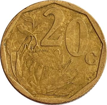 20 центов 2001 ЮАР
