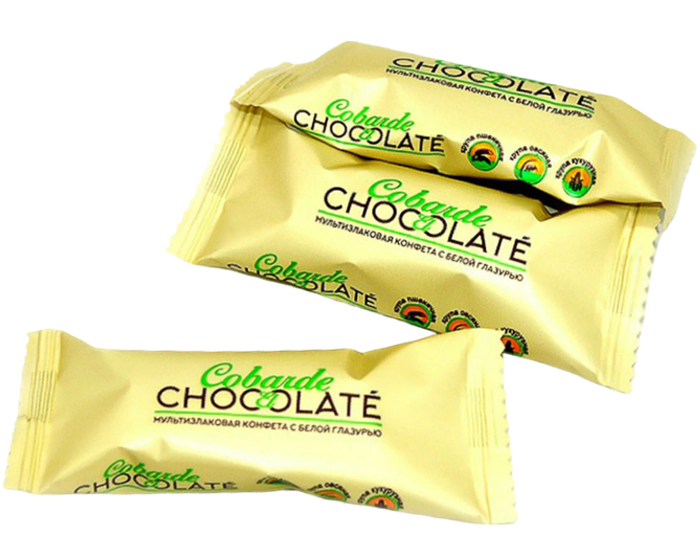 Конфеты Cobarrede el Chocolate мультизлаковые с белой глазурью кг