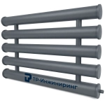 Регистр отопления РСП-5x57x3,0-11000 пятирядный секционный с плоскими заглушками