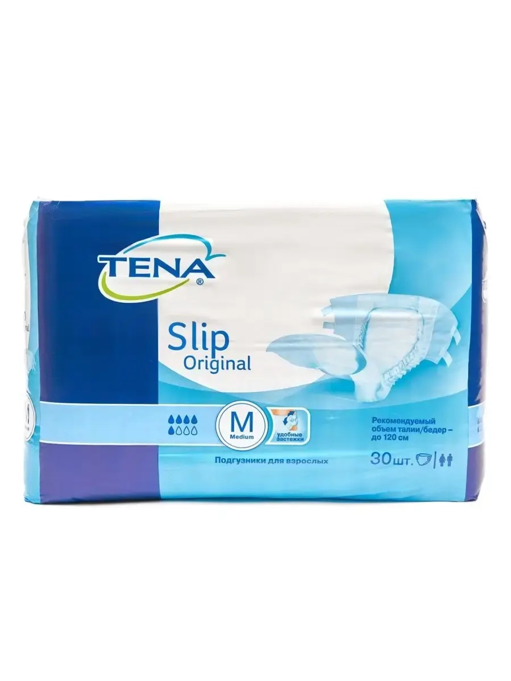 TENA/Подгузники для взрослых/Tena Slip Original M/30шт