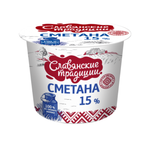 Сметана "Славянские традиции" 15,0%, 380 г