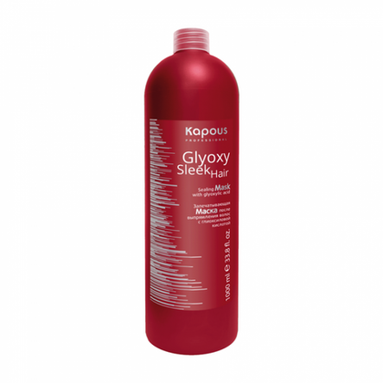 Запечат.маска "GlyoxySleek Hair" после выпр.волос с глиоксил.кислотой  Kapous 1000мл