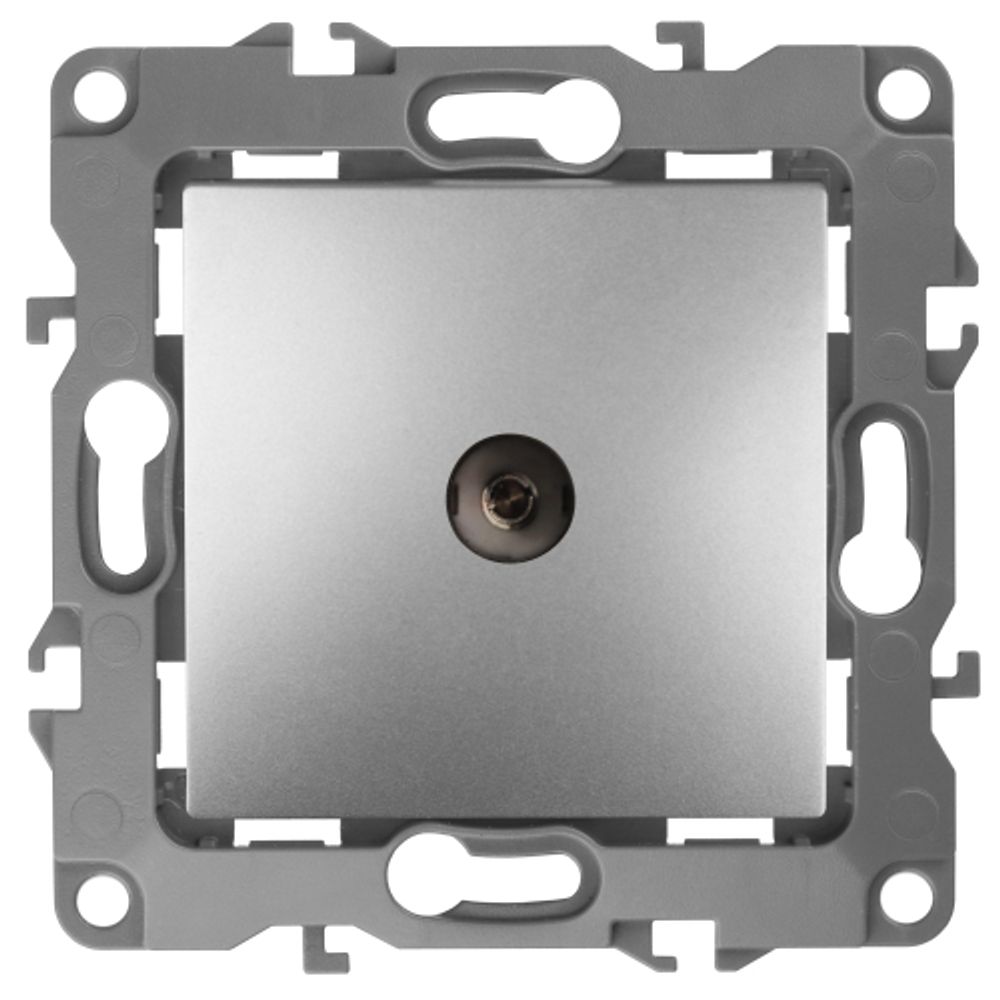 12-3101-03 ЭРА Розетка TV одиночная, IP20, Эра12, алюминий | Эра 12