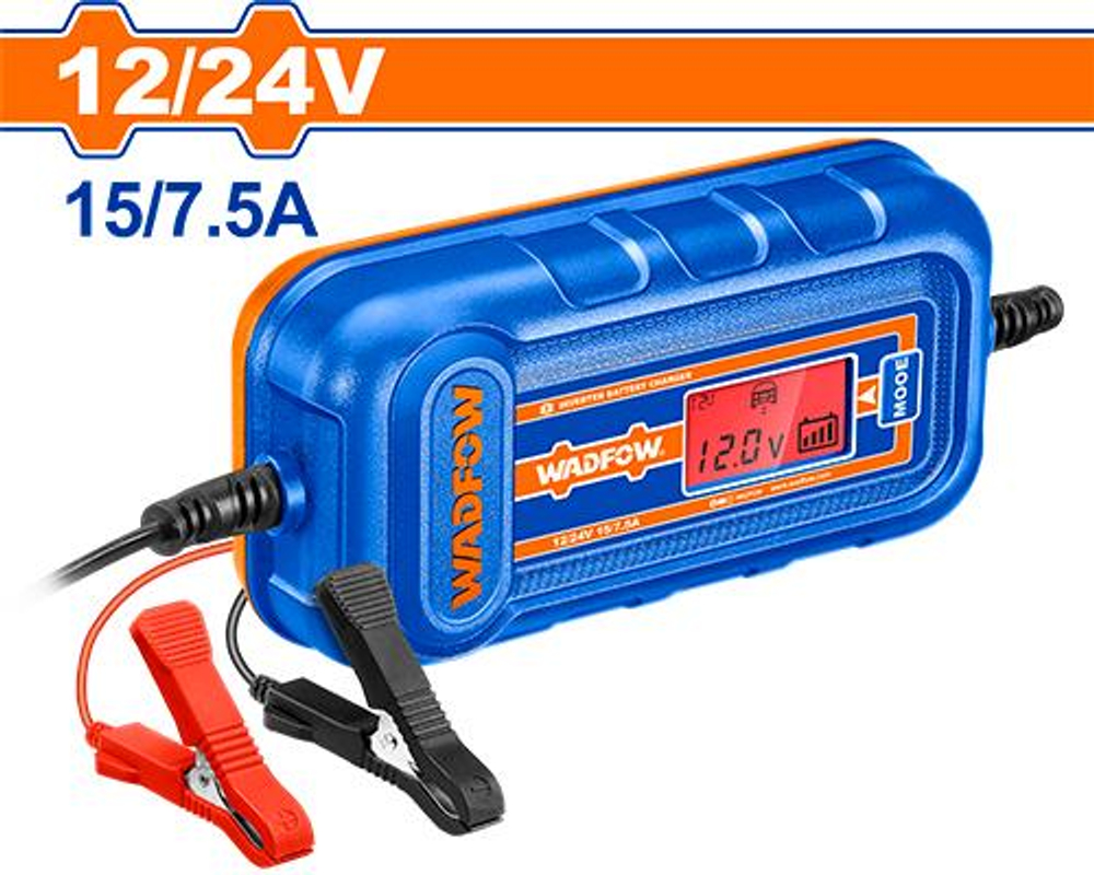 Инверторное зарядное устройство WADFOW WBY1A151 12/24 В 15 А