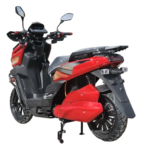 Электроскутер GT Tank 3000W (72V/60Ah) - Красный с кофром, обновленная версия фото №6
