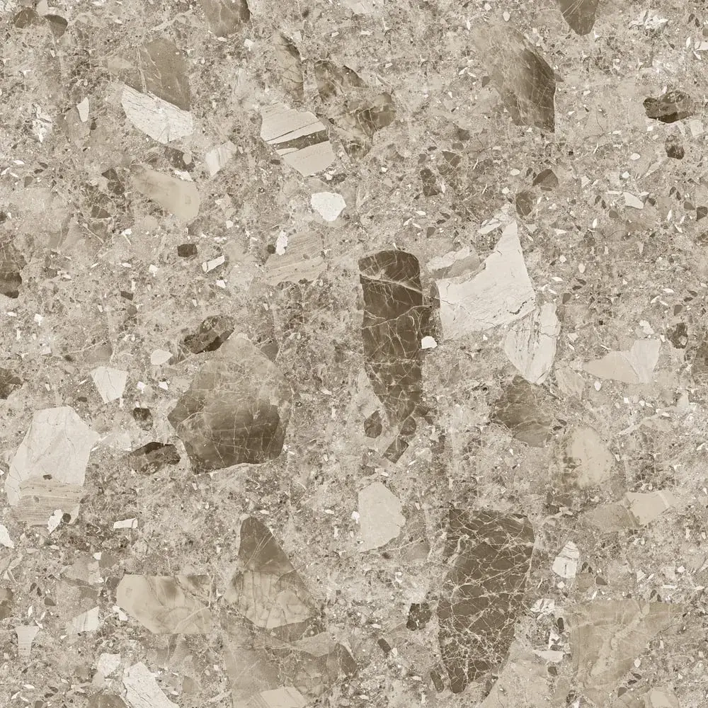 Керамогранит Alma Ceramica GFU04STE40R Steel rock 60x60 бежевый сахарный под терраццо