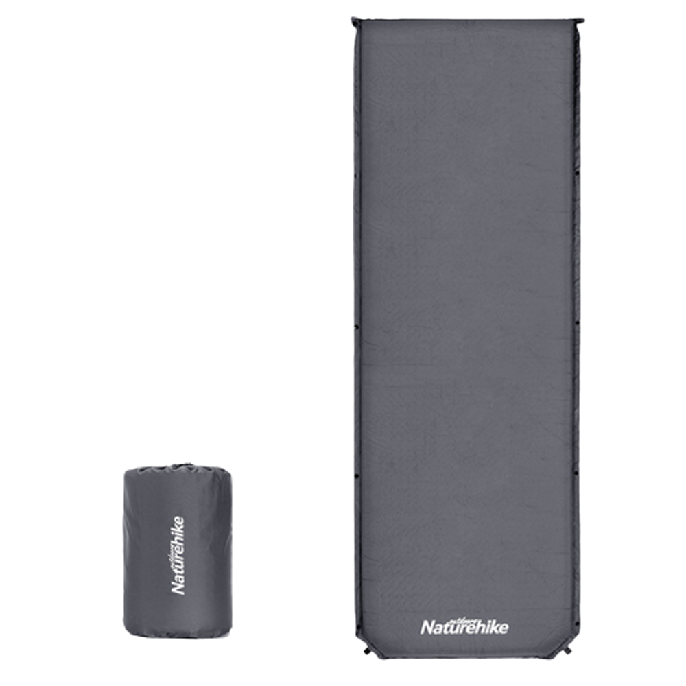 Коврик самонадувной туристический Naturehike D03 Dark Grey, 6927595711491