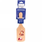 Расческа массажная деревянная «Baby brush» Медвежонок, цвет корич, 22*6,5см