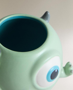 ZARA HOME ДЕТСКАЯ КРУЖКА «МАЙК ВАЗОВСКИ» «КОРПОРАЦИЯ МОНСТРОВ» © DISNEY/PIXAR, ЗЕЛЕНЫЙ
