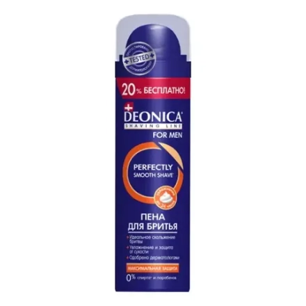 DEONICA FOR MEN Пена для бритья Максимальная защита 240мл, блок 6шт.