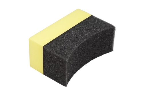 А302 Tire Dressing Sponge Аппликатор для шин 95x45 желтый полумясяц