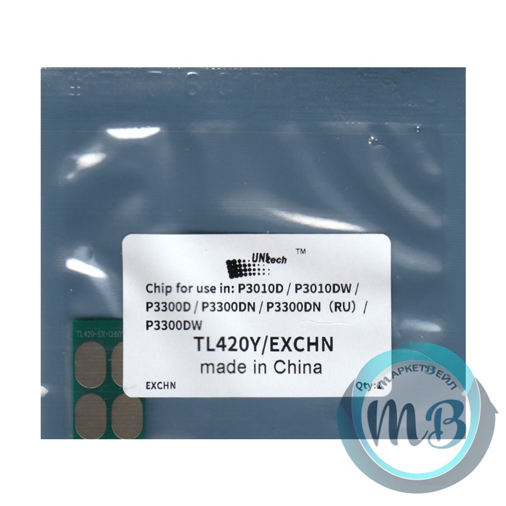 Чип UNItech для картриджа Pantum TL-420, P3010/M6700 (Zhono) автосброс