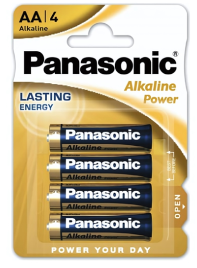 Элемент питания Panasonic Power LR6 AA BL4 Alkaline 1.5V (комплект 4 шт)