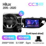 Teyes CC3 2K 10,2"для Toyota Hilux 2015-2020