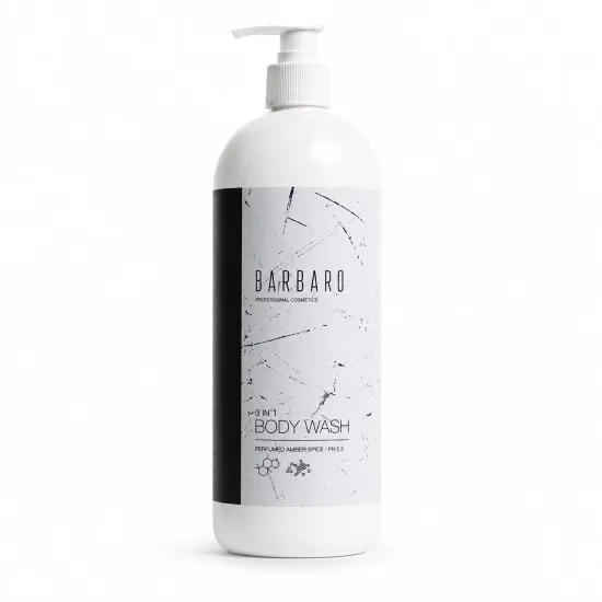 Гель для душа BARBARO Amber Spice 3 в 1, 1000 мл