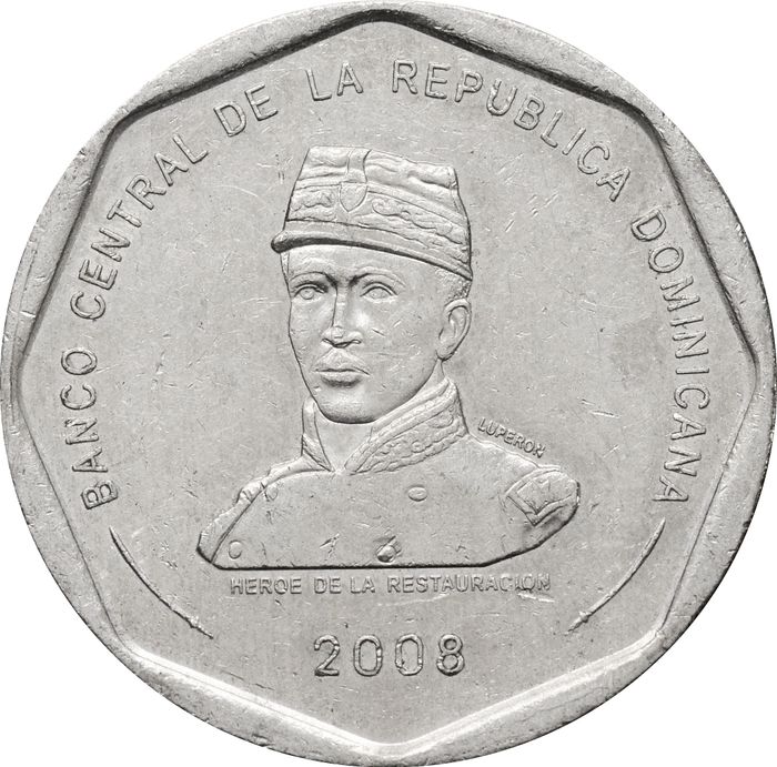 25 песо 2008 Доминикана