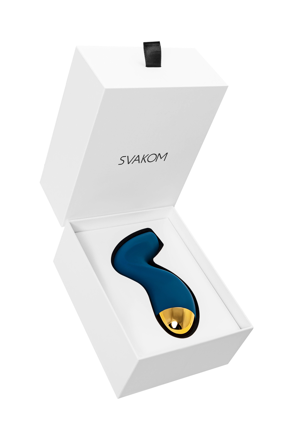 Вакуумный стимулятор клитора Svakom Pulse Pure синий 12,9 см
