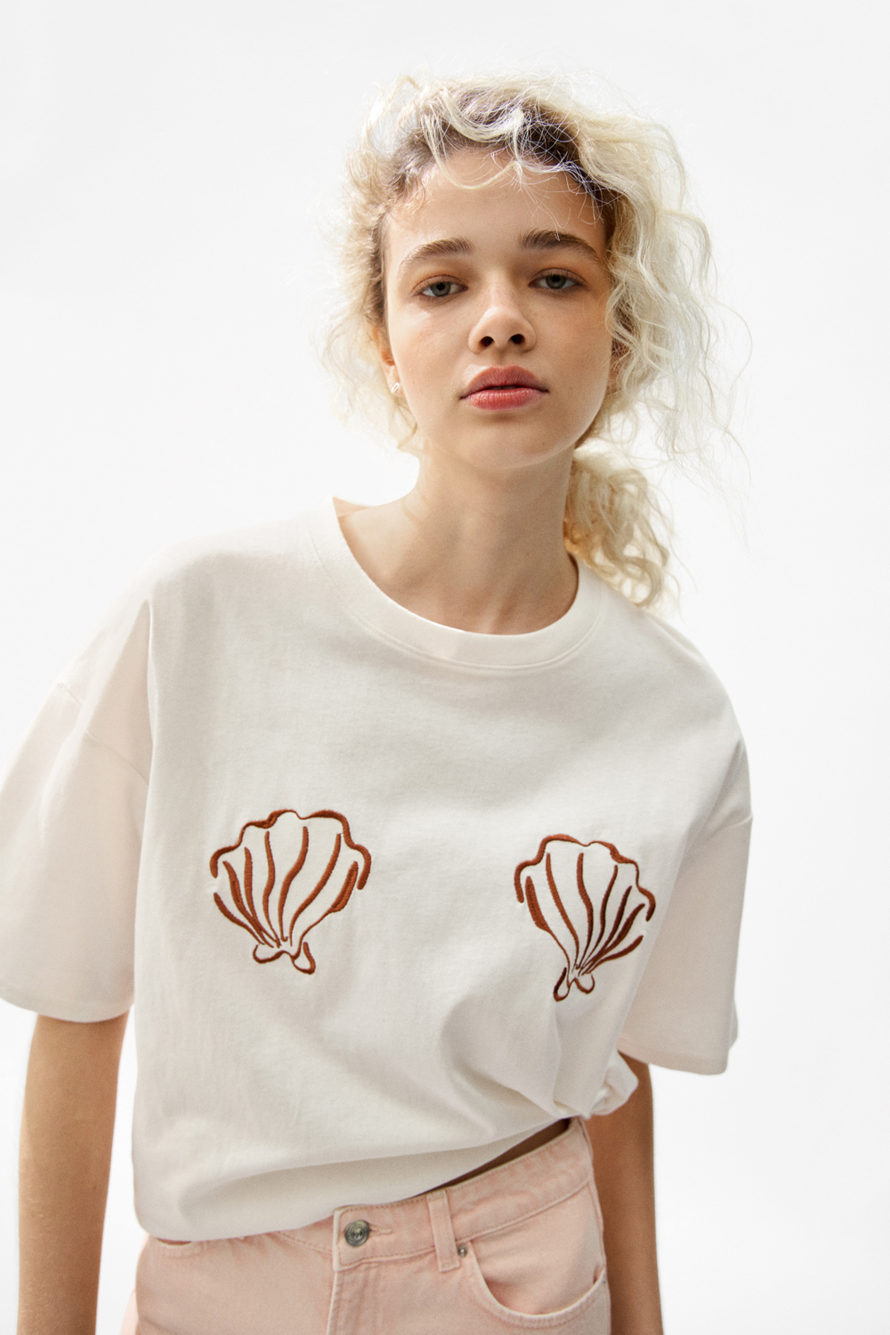 Футболка оверсайз с принтом — Тёмно-коричневый/Bahía Feliz - H&M