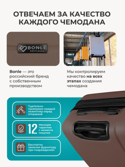 Набор S/M ручная кладь и средний Шоколад