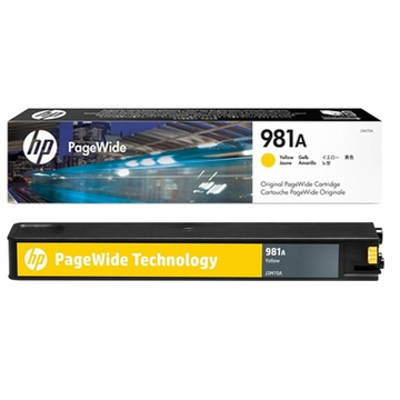 Картридж HP 981A (J3M70A) для PageWide E58650, Enterprise 556/586 желтый (6k)