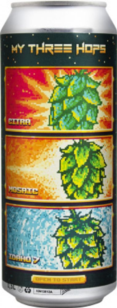 Пиво Штамм Бир Май Три Хопс / Stamm Beer My Three Hops 0.5 - банка