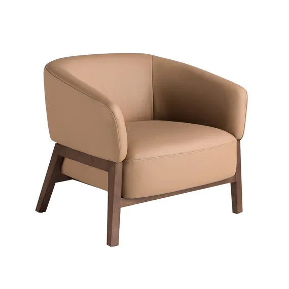 Кресло Angel Cerda 5189 из коричневой кожи