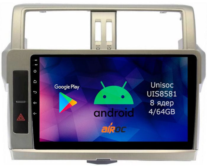 Магнитола для Toyota Land Cruiser Prado 150 2014-2017 - Airok RM-1116 Android 12, SIM-слот