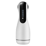 Белый вибромастурбатор с имитацией орального секса Amovibe Good Night Squeezing, Sucking & Vibrating Masturbator