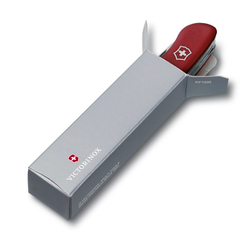 Нож Victorinox Cheese Master, 111 мм, 8 функций, с фиксатором лезвия, красный