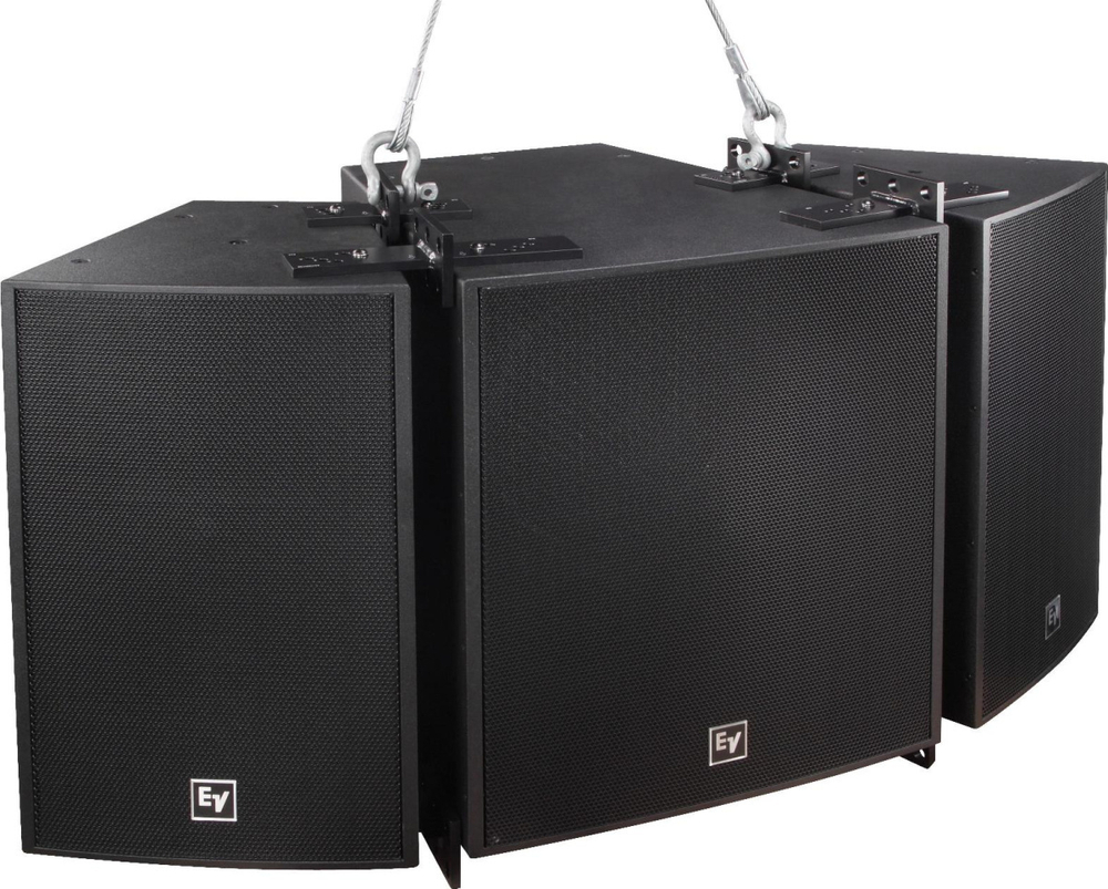 Electro-Voice EVF-1122D/94-BLK двухполосная акустическая система, 12'/3', 8Ом, 600/2400Вт, 90x40, цвет черный, покрытие EVCOAT