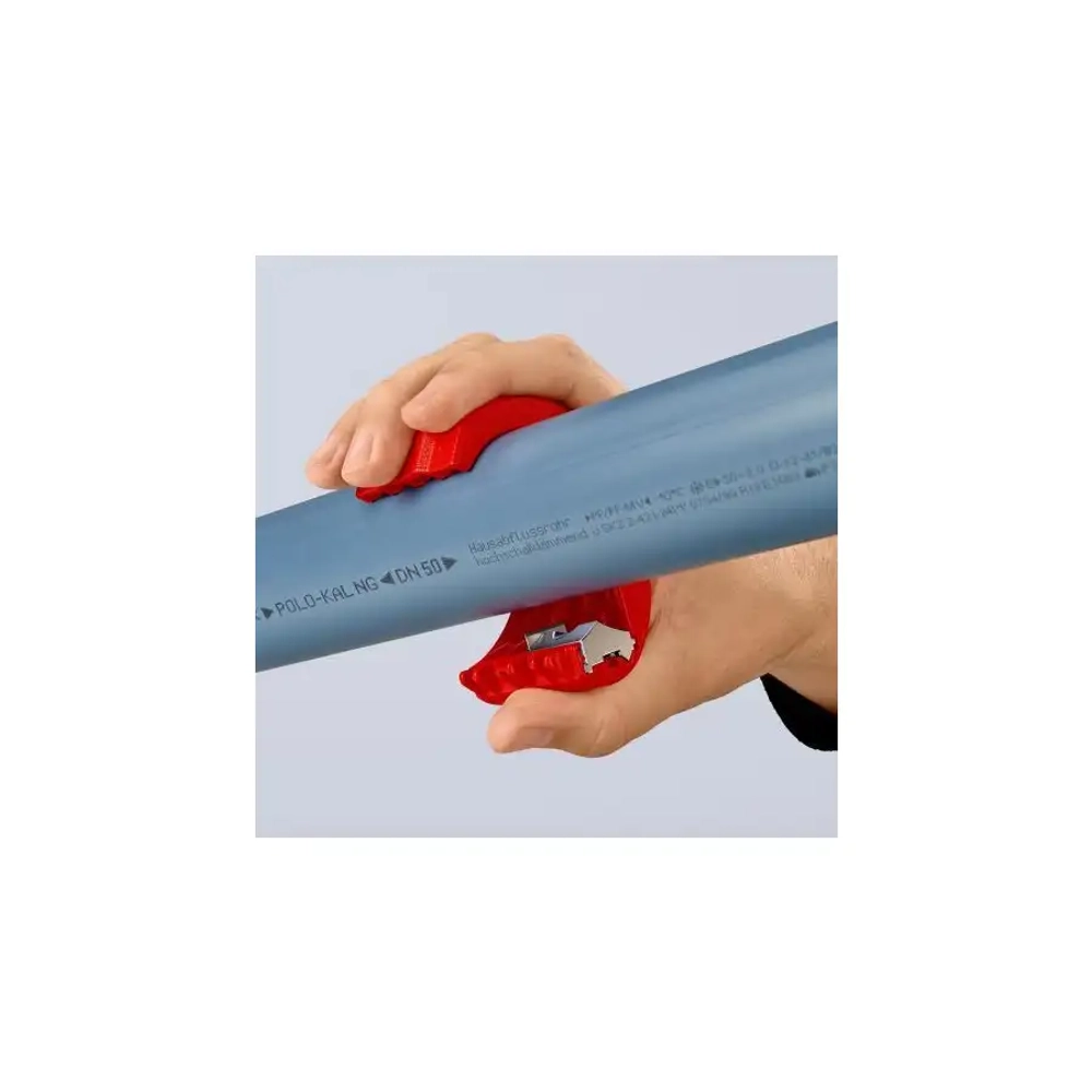 Труборез для пластиковых труб и уплотнительных втулок BiX® Knipex 90 22 10 BK