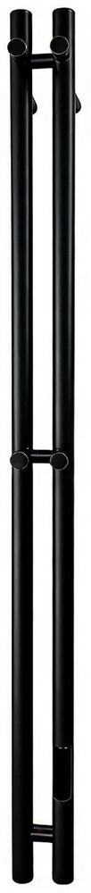 Полотенцесушитель электрический Rein Double Classic-Matte Black 1200*90 мм