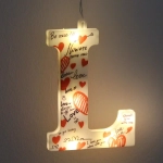 Гирлянда для дома БАХРОМА «LOVE» ш2,5м* в0,45/0,65м 90 ламп LED, прозрачн.пров, 8 режимов, IP-20, Теплый белый (возможность соединения)