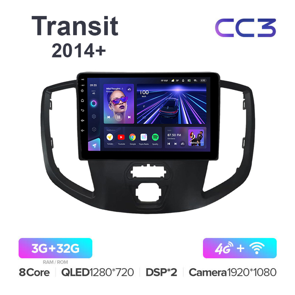 Teyes CC3 9"для Ford Transit 2014+