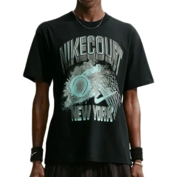 Женская теннисная футболка Nike Court Slam Short Sleeve - black