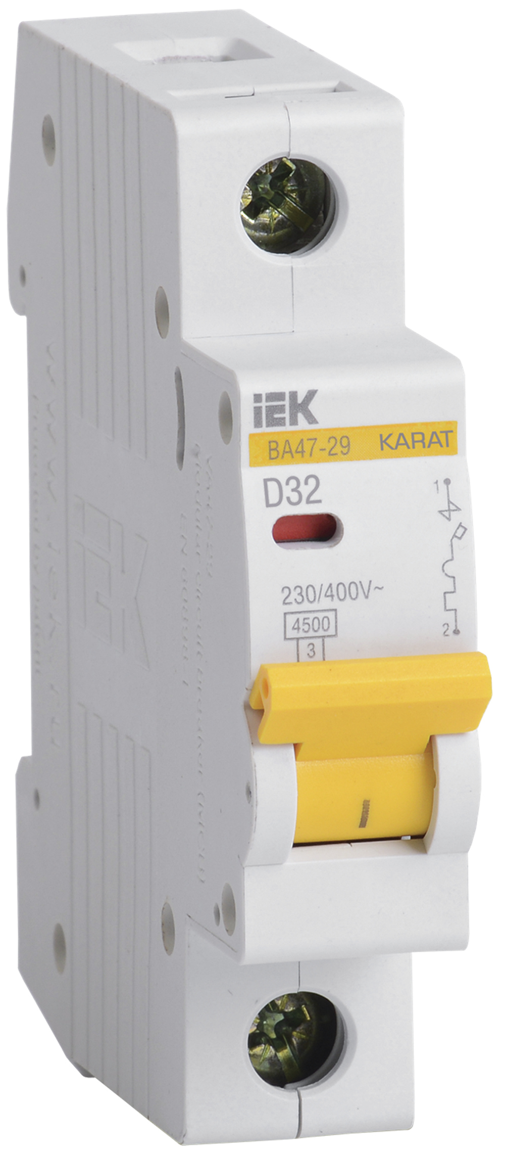KARAT Автоматический выключатель ВА47-29 1P D 32А 4.5кА IEK