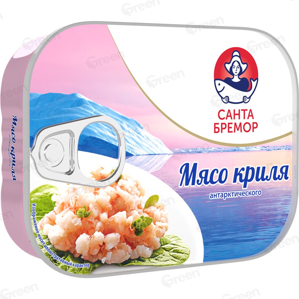 Мясо криля антарктического в заливке стерилизованное 100гр. алюм. бан. (12шт)