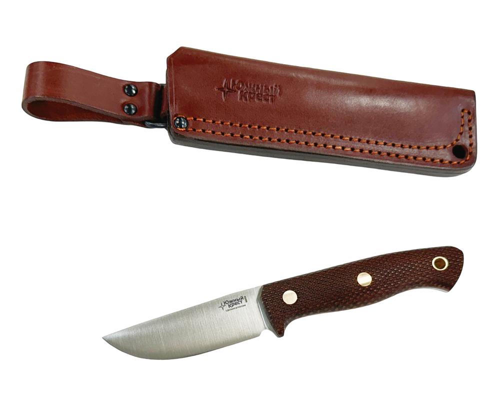 Нож Fang (2.5), сталь N690,конв., микарта койот насечка, 248.1350, Южный крест